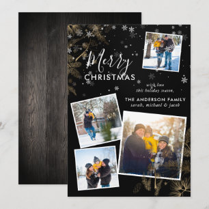 Carte de collage photo de Noël 4 de Noël
