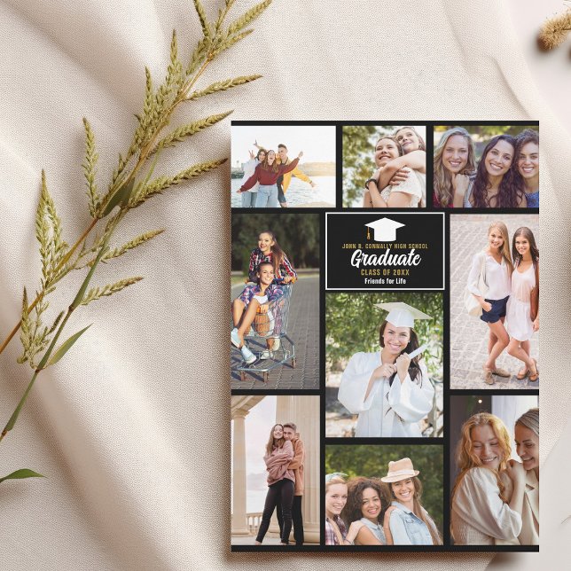 Carte de collage photo pour les amis de la premièr (Créateur téléchargé)