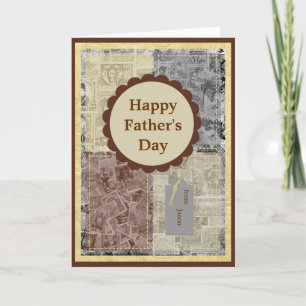 Carte de collage postal vintage