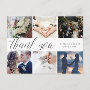 Carte de collection photo Merci