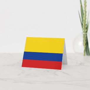 Carte de Colombie avec drapeau