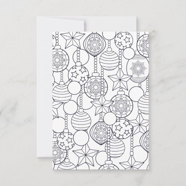 Carte de coloriage Festive Christmas kids (Devant)