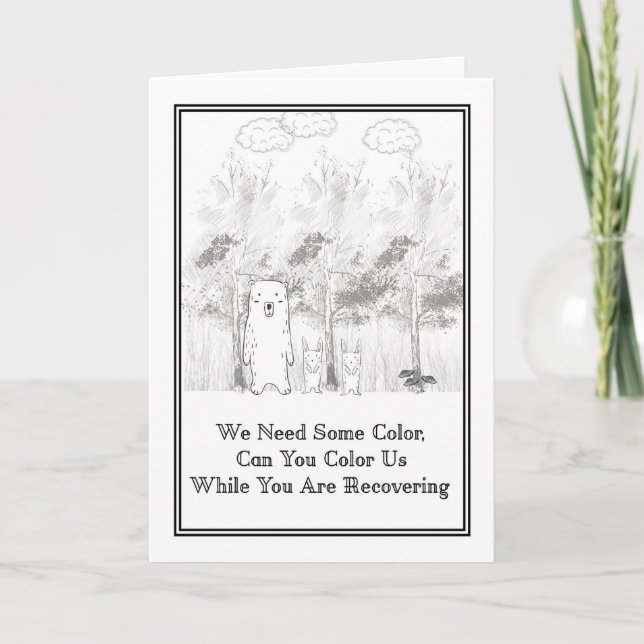 Carte de coloriage pour enfant (Devant)