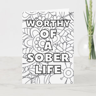 Carte de coloriage Sober avec devis