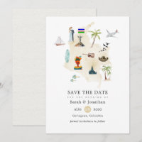 Carte de Columbia Destination de mariage à Cali