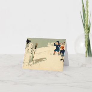 Carte de combat vintage Snowball