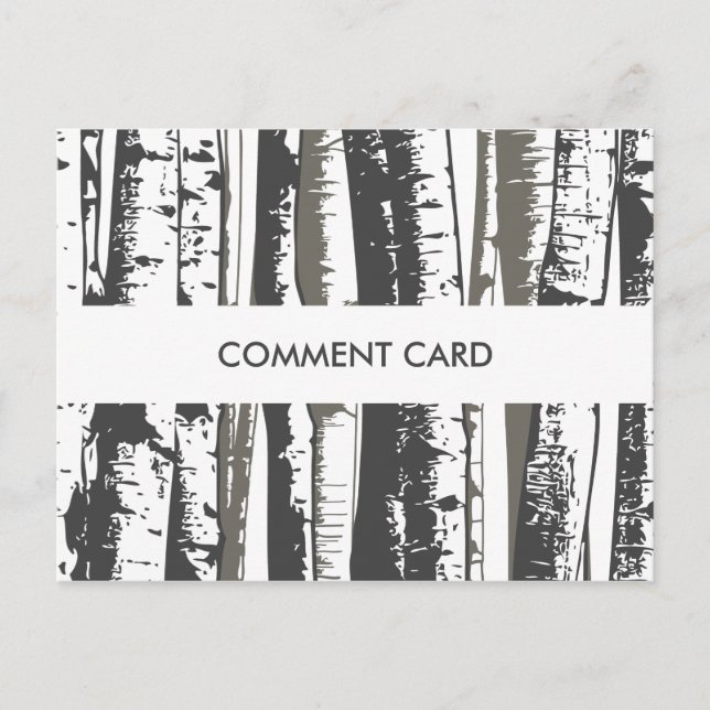 carte de commentaire arbres aspen (Devant)