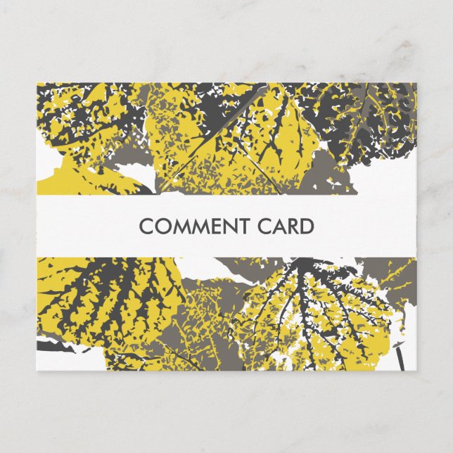 carte de commentaire aspen feuilles (Devant)