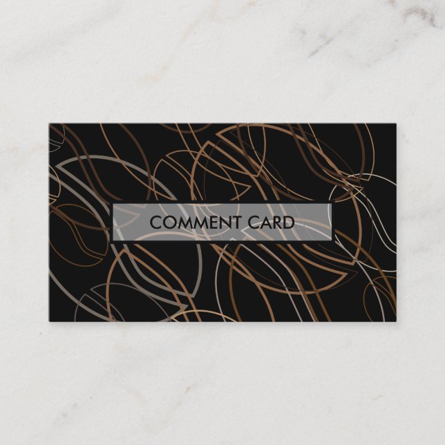 carte de commentaire blur de café (Devant)