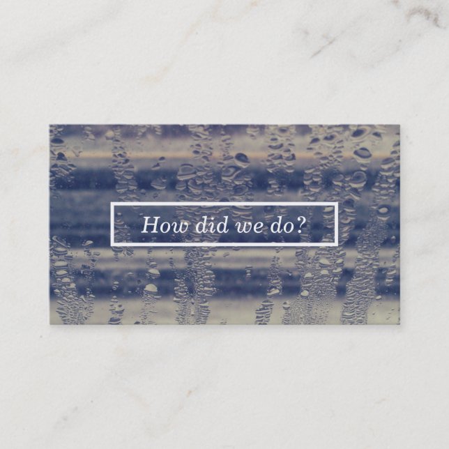 carte de commentaire de la fenêtre d'hiver (Devant)