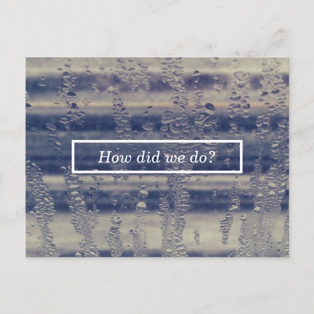 carte de commentaire de la fenêtre d'hiver (Devant)