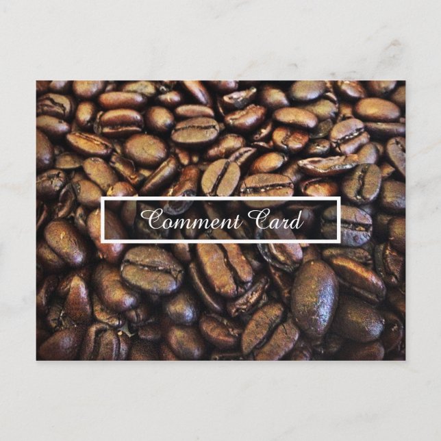 carte de commentaire grains de café (Devant)