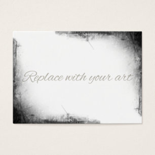Carte de commerce d'artiste ACEO vierge coins grun