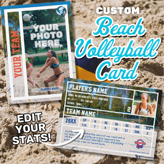 Carte de commerce de Beach Volleyball Souvenir
