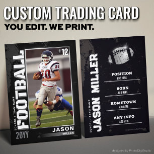 Carte de commerce de football, carte de joueur de 