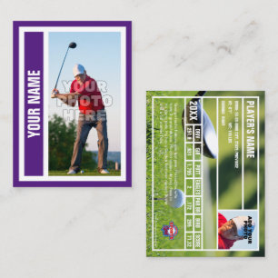 Carte de commerce de golf personnalisée - Royal Pu