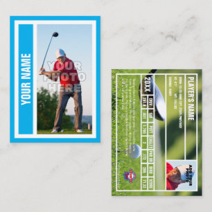 Carte de commerce de golf personnalisée - Sky Blue