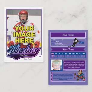 Carte de commerce de hockey Swash - Statistiques p