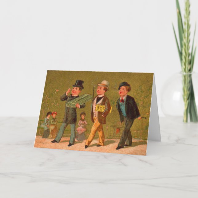 Carte de commerce victorienne Little Beauties ciga (Devant)