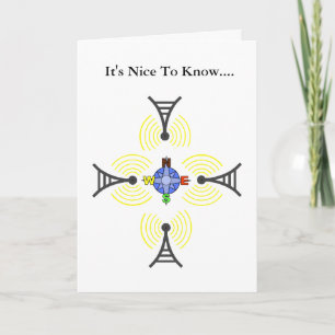 Carte de communication et d'amitié du monde de