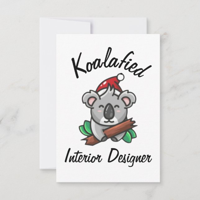 Carte de concepteur intérieur Koalafied (Devant)