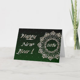 Carte de conception de guirlande de bonne année