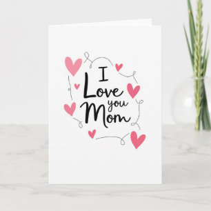 Carte de conception graphique pour la fête des mèr