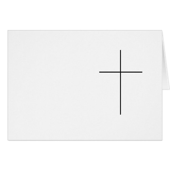 carte de condoléances (Devant Horizontal)