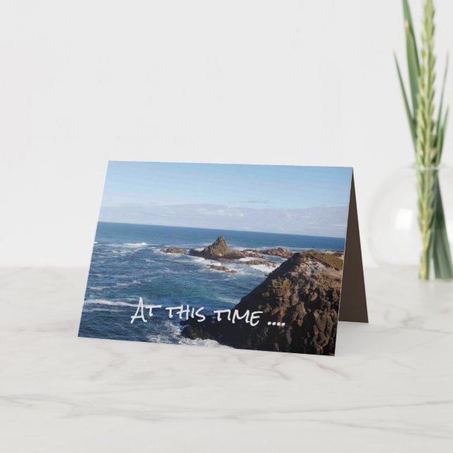 Carte de condoléances - Changements de vie (Devant)