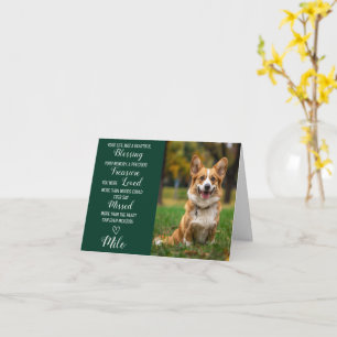 Carte de condoléances personnalisée avec photo pou