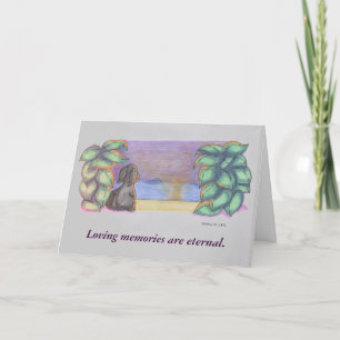 Carte de condoléances pour animal de compagnie / c