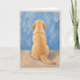 Carte de condoléances pour animal de compagnie Lab