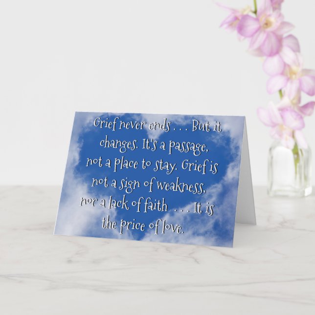 Carte de condoléances pour la perte d'un être cher (Orchidée)