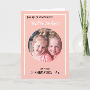 Carte de confirmation Filles Photo Grandgirl