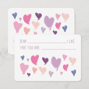 Carte de conformité de la salle de classe Valentin