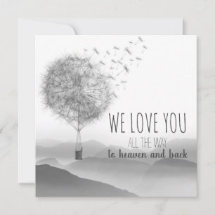 Carte de confort avec fleurs de cheval  