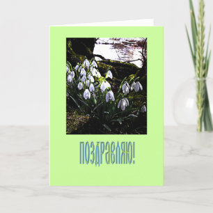 Carte de congratulation de Russian