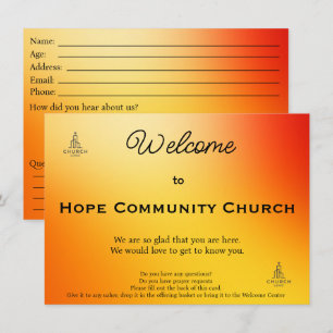 Carte de connexion de l'église Golden Sunset