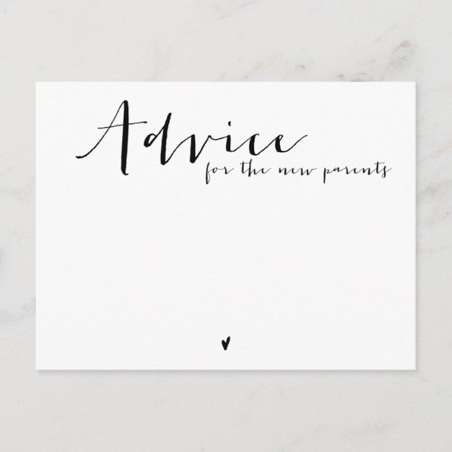 Carte de conseil (Devant)