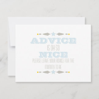 CARTE DE CONSEIL BABY SHOWER