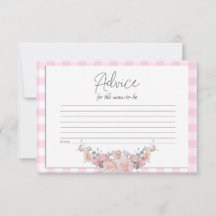 Carte de conseil baby shower | BOHO Baby shower ro