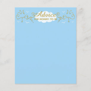 Carte de conseil baby shower "Castle in the Sky"