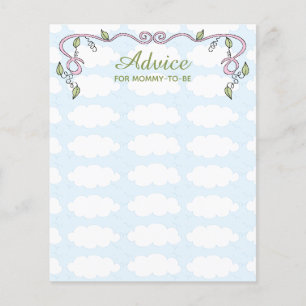 Carte de conseil baby shower "Castle in the Sky/Pi