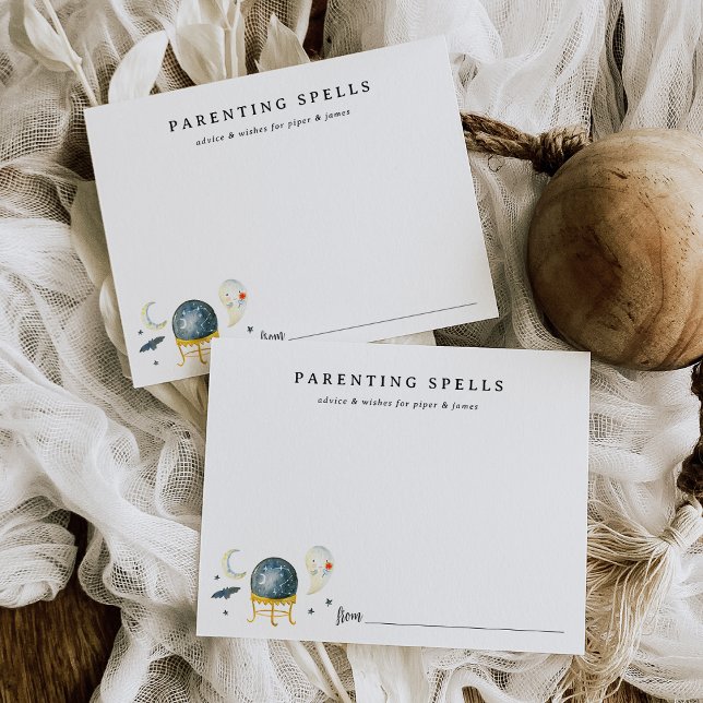 Carte de conseil Baby shower d'Halloween (Créateur téléchargé)