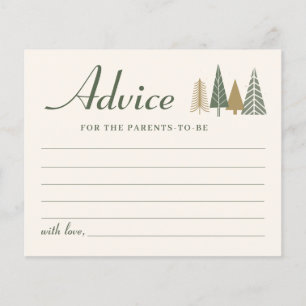 Carte de conseil Baby shower d'hiver