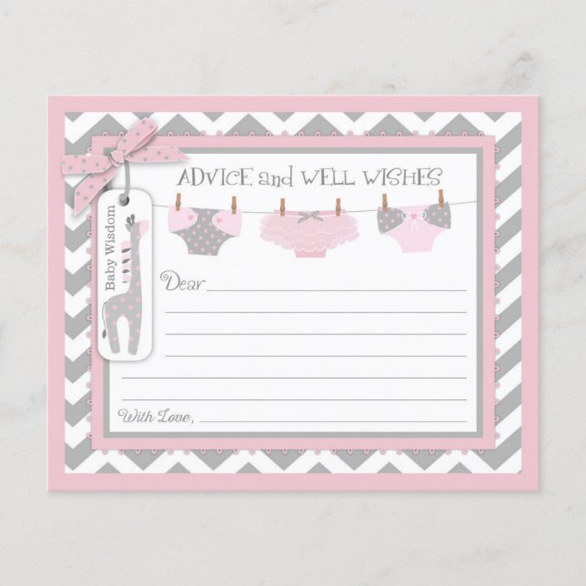 Carte de conseil Chevron Tutu Diapers (Devant)