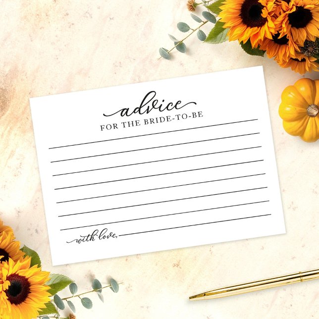 Carte de conseil de Fête des mariées d'automne des (Créateur téléchargé)