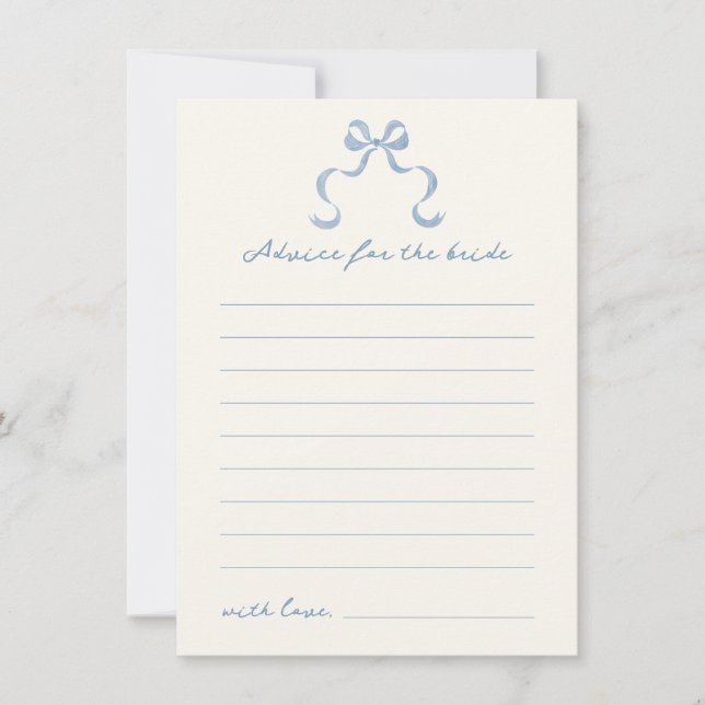 Carte de conseil de Fête des mariées de cou à main (Devant)