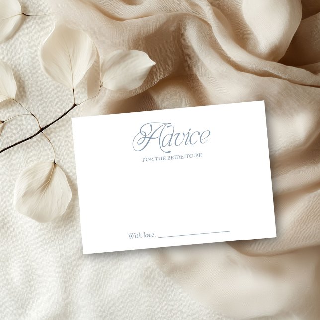 Carte de conseil en Fête des mariées bleue (Créateur téléchargé)