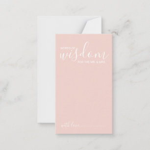 Carte de conseil et de souhaits Mariage de script 
